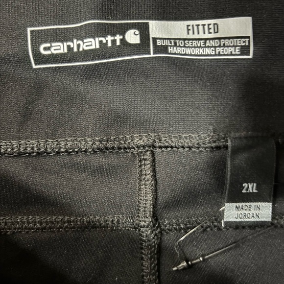 Carhartt Fitted Ankle Pants Black 2XL Women's Activewear Stretch BN3609-W - Picture 2 of 7